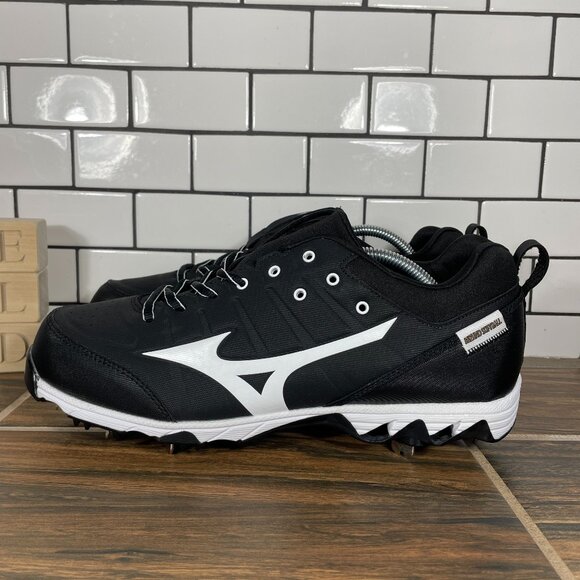 Mizuno 9 Spike Swift 7 Low Womens Size 12 Shoes Black Fastpitch Softball Cleats - Picture 1 of 13